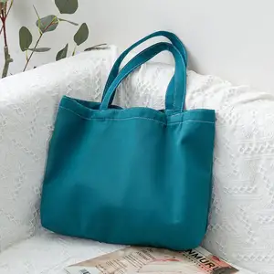 Wholesale Bolsas De Tela De Colores College Plain Reusable Grocery Shopping Cloth Bag Cotton Canvas Totes Bags With Pocket
