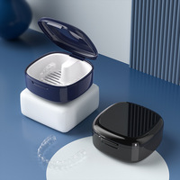 Boîte de rangement pour prothèses dentaires, boîte de trempage portable pour personnes âgées, boîte de nettoyage pour appareils dentaires invisibles, boîte de nettoyage pour appareils orthodontiques