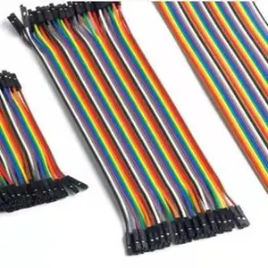 Color Dupont Wire Male zu Female Connector 2.54 Pitch 1 Pin Cable Connector Wire Single Row Connector