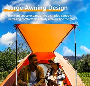 Tente de camping <span class=keywords><strong>l</strong></span>égère et imperméable pour la <span class=keywords><strong>randonnée</strong></span>, OEM, installation facile, abri portable pour les voyages et les aventures en plein air - Product Image 3