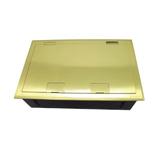 กล่องเต้ารับไฟฟ้าจินซานฮู 86x86x10 มม. ทองแดง พร้อมแผงเชื่อมต่อเครือข่าย RJ45 - Product Image 3