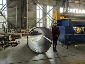 Máy uốn tôn CNC, máy cán tôn kim loại, máy uốn tấm thép 3 con lăn - Product Image 4