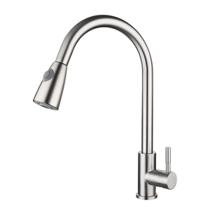 Robinet de cuisine à une poignée certifié NSF avec bec rétractable et pulvérisateur vers le bas Installation à 2 trous <span class=keywords><strong>Distributeur</strong></span> d'<span class=keywords><strong>eau</strong></span> chaude et <span class=keywords><strong>froide</strong></span> - Product Image 6