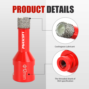 Kit de brocas de carburo soldado MAXSTI con vástago triangular para taladrar azulejos, vidrio, cerámica y mármol - Product Image 2