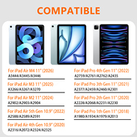 Clavier Magique Ultra Fin à Succès pour iPad Air 10.9" – Conception Anti-Poussière avec Rétroéclairage RGB Intégré et Touches Ciseaux Silencieuses