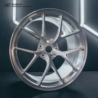 Jantes forgées squelettées personnalisées 17-22 pouces en aluminium 6061-T6, jante de piste légère à 5 branches fendues couleur Gunmetal 18-22 pouces DOT