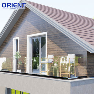 Barandilla de Vidrio de Aleación de Aluminio y Acero Inoxidable VISU de Alusions con Diseño Moderno para Uso en Exteriores de Villas y Hoteles - Product Image 1