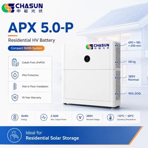 Batería CHASUN 5kWh APX HV LiFePO4 51.2V 600-980V 2.5kW de salida IP66, apilable, para montaje en pared, fuera de la red, CAN, almacenamiento de energía doméstico - Product Image 4