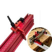 Retenue industrielle pour rail de coupe à onglet, compatible avec les rails en T de 75 mm, butée pour le travail du bois DIY, limiteur de gorge 75Stopper, type levier, DIYQuickClamp