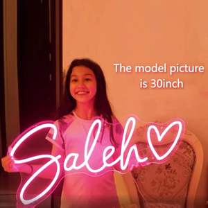 Letrero de Neón Personalizado, Luz LED de Neón Personalizable, Decoración de Pared para Bodas, Cumpleaños, Dormitorios, Bares, Tiendas, Centros Comerciales, Logotipos, IPX3 - Product Image 3