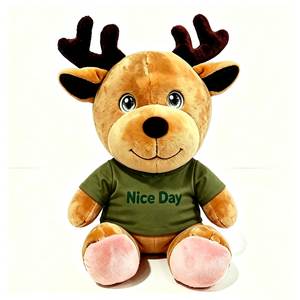 Juguete de peluche de reno personalizado, reno de peluche, lindo reno de peluche, reno de peluche sentado - Product Image 3