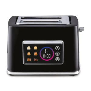 Pantalla táctil a Color inteligente barato 2 rebanadas <span class=keywords><strong>tostadora</strong></span> carcasa de plástico Control de tostado ajustable <span class=keywords><strong>tostadora</strong></span> eléctrica autocentrante - Product Image 2