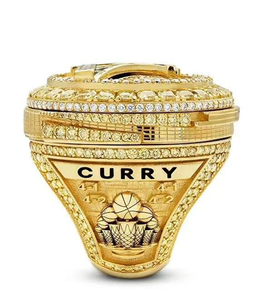 Venta al por mayor nuevo 2022 oficial de Golden State Warriors Curry diamante incrustado giratorio campeón anillo - Product Image 3