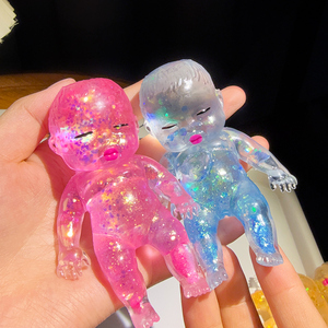 Funny Natasha Baby <b>Squishy</b> Toy Transparent Glitter Maltose Soft Stress Relief Slow Rebound Fidget Anti-stress Toy - Product Image 6