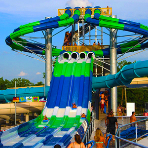 Cao bồi sợi thủy tinh công viên nước trượt thiết kế và thiết bị công viên nước cầu vồng Slide để bán - Product Image 2