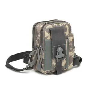 Nylon Waterproof Molle Sport Bag Utility Travel Waist Bag Sling Shoulder Pouch