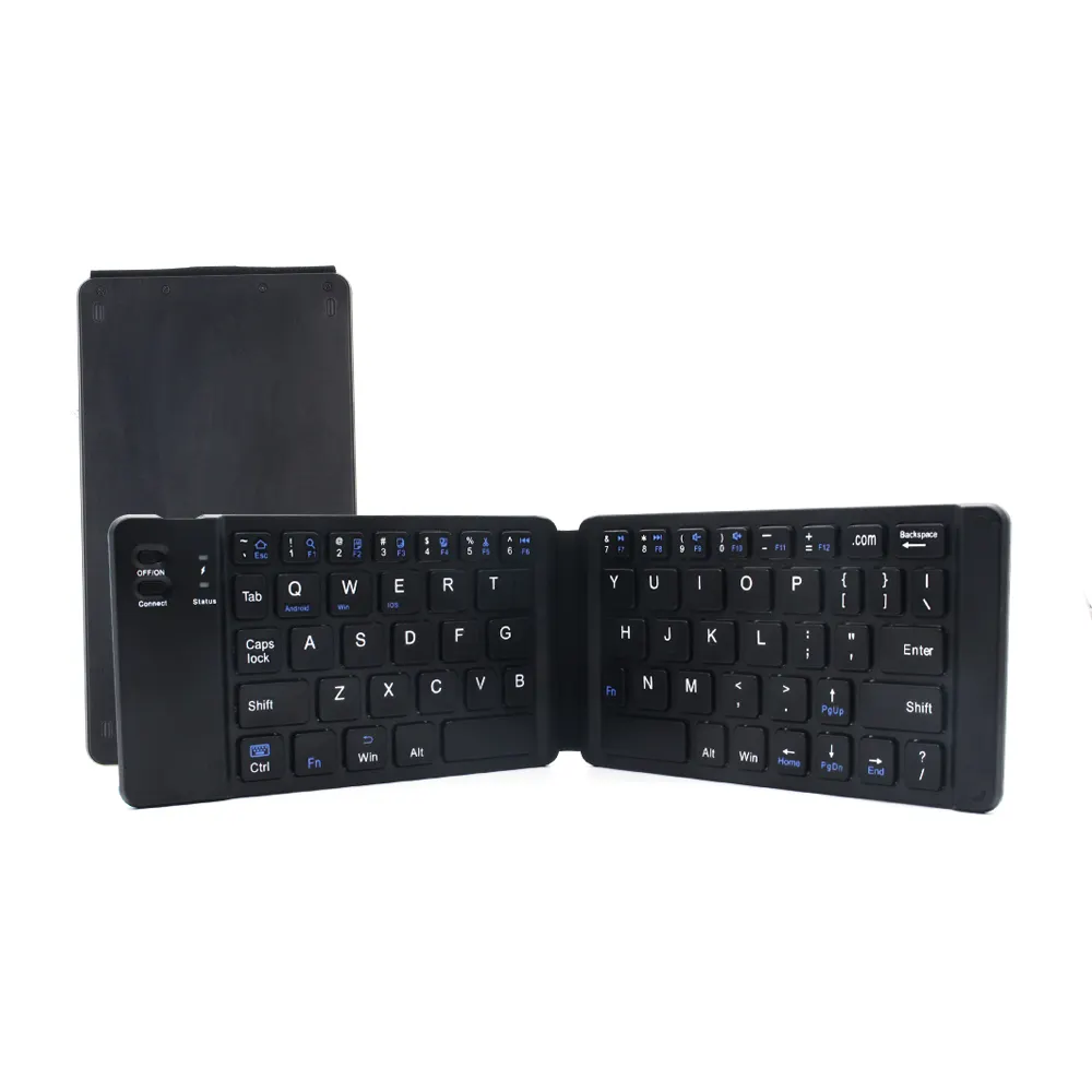 oem arabic espanol multi numeric bluetooth folding keyboard double foldable keyboard foldable bluetooth keyboard pocket size usb