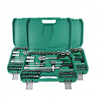 Kit d'outils professionnel 72T 216 pièces en acier au chrome-vanadium, à commande manuelle, avec clés à douilles, pour réparation automobile, mallette robuste, Craftsman