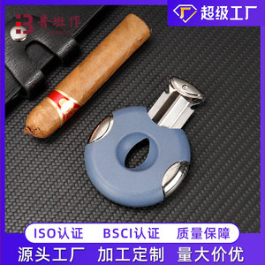 Coupe-cigares rond en acier inoxydable, lame portable, ouverture à un bouton, pour accessoires de cigares - Product Image 5