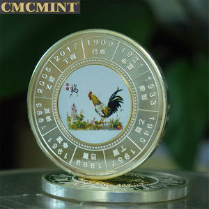 Grosir koin logam suvenir koin murah Tahun Ayam Jantan 1 Oz koin - Product Image 5