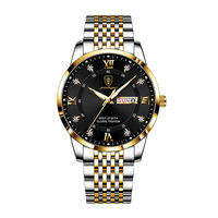 Montres-bracelets en alliage pour homme logo personnalisé Date automatique Montre en acier 904 Montres pour hommes en diamant Montres à quartz plaquées or