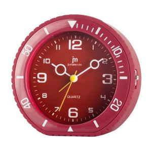 JUSTAMINUTE Soft Touch Alarm <b>Clock</b> Red JA7096R - Product Image 2