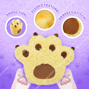 مخصص 22 قط شكل باو ألعاب قطيفة 3 ألوان ظريفة إبداعية محشوة باو ألعاب فريدة لمخلب القط من القطيفة ألعاب القط وسادة رمي اليد - Product Image 2