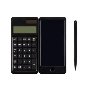 Solarcalculator Met Schrijven Tablet 6 "Draagbare En Opvouwbare Desktop Rekenmachine Tekening Pad Voor Kantoor Vergadering En Studie