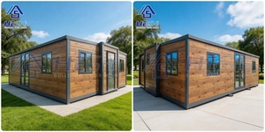 Casa Prefabricada Expandible en Contenedor Estándar AU <span class=keywords><strong>de</strong></span> 20 y 40 Pies, con 1, 2, 3, 4 o 5 Dormitorios, para Jardín, Vivienda Portátil, <span class=keywords><strong>Villa</strong></span> - Product Image 2