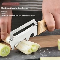 Nieuw ergonomisch schilmesje met houten handvat, roestvrijstalen groenteschiller met houten handvat, 2-in-1 fruit- en aardappelschiller