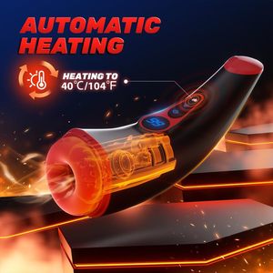 LCD Display Pocket Cat Men's 9 Sucking 9 Vibration Modes 3D Textured <strong>Sleeve</strong> Heated Men's Sex Toys Male Stroker