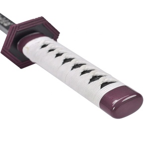 ดาบคอสเพลย์มินิสำหรับฆ่าอสูรญี่ปุ่นขนาด45ซม. กริชเหล็กแท้ใบมีด nichirin giyu tomyoka Katana ของเล่นโลหะ - Product Image 4