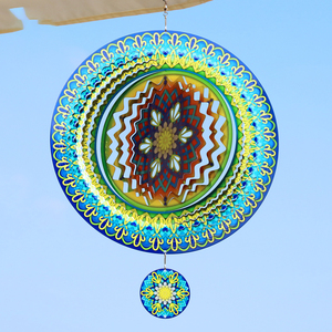 3D Stainless Steel Wind Spinner Indoor Outdoor <b>Garden</b> Decoration Ornament - Product Image 2