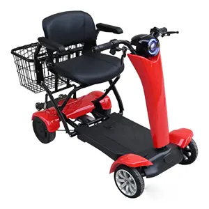 4 rodas ciclomotor scooter portátil poderoso dobrável elétrico adulto opklapbare scootmobiel com preço de fábrica melhor ciclomotor para idosos