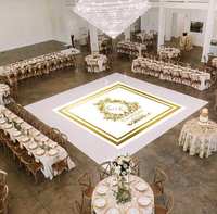 Autocollant personnalisé pour piste de danse de mariage, sticker de réception personnalisé, film vinyle, décoration de toile de fond de mariage
