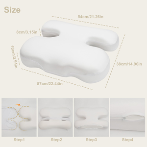 Orthopedic H Shape <b>Nursing</b> Cervical Beauty Pillow Memory Foam Filling Anti Aging Anti Wrinkle Pillow - Product Image 2