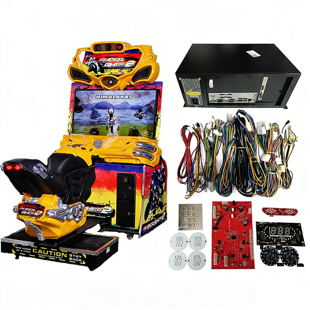 Super Bike 2 Kit Car Racing Game English Version Coin Operator Arcade Amusement Machine Indoor Use