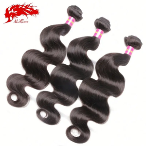 Fasci di capelli umani Remy ondulati all'ingrosso da 10-30 pollici, 100% vergini cambogiani, a doppia trama, con trama a macchina, senza perdita di capelli, più scuri - Product Image 4