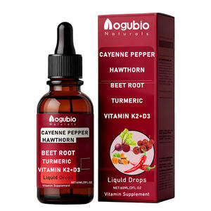 Заводская поставка, добавка кайенского перца, жидкие капли, свекольный корень куркумы, Витамин K2 + D3, капли - Product Image 1