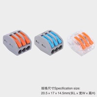 ELEWIND Connecteur universel multifonctionnel à 3 broches, série Plug-and-Plug Connecteurs parallèles souples et durs à bornes rapides