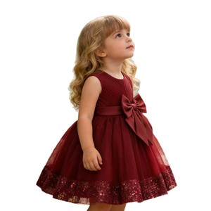 Nuevo Vestido de Tul con Lentejuelas y Encaje para Bebés y Niñas Pequeñas, Disfraz Elegante para Fiestas de Cumpleaños, Desfiles y Presentaciones - Product Image 5