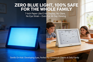 Reloj Inteligente con Calendario Wi-Fi y Protección Ocular Anti-Luz Azul Intelevia de 7'' |   Recordatorio de Exámenes para Estudiantes, Rastreador de Tareas, Cita Diaria, en Tiempo Real - Product Image 3