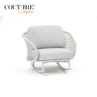 COUTURE Jardin Mobilier d'extérieur pour patio, Canapé, Mobilier de jardin tressé, Chaise de jardin, Chaise longue, Fauteuil à bascule