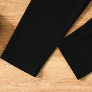 ชุดเสื้อผ้าเด็กฤดูร้อน อายุ 3-8 ปี ชุดลำลองสองชิ้น สไตล์หรูหรา ใส่ได้ทุกวัน ผลิตจากโพลีเอสเตอร์/ผ้าฝ้าย เสื้อแขนยาวสีพื้น - Product Image 6