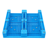 Palette en plastique empilable pour entrepôt, palette euro, palette en HDPE pour l'industrie alimentaire et pharmaceutique