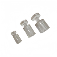 Transparent Acrylic PC Cylinder Advertising Nail Fasteners 19mm Bolt Length 5mm Thickness Polished Finish Fully Threaded One Way
