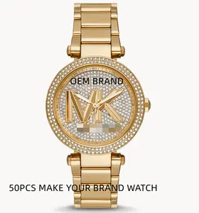 Bestseller mk Designer Uhr Damen Armbanduhren Gold Wasserdicht Relojes Quarz Montres mit Box