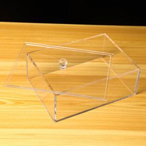 Tiêu chuẩn tùy chỉnh giá tốt hộp lưu trữ Acrylic <span class=keywords><strong>plexiglass</strong></span> hộp Acrylic trong suốt có nắp - Product Image 2
