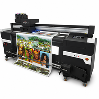 Mesin Printer Inkjet UV Hybrid 1.8m Roll to Roll dan Flatbed untuk Pencetakan pada Film Lunak Backlit, PVC, KT Board, Kulit, ACP, Akrilik