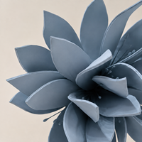 Blauwe succulenten bloemstengel gigantische papieren kunstbloem bruiloft evenement decoratie commerciële bloemendisplay fabriek levering